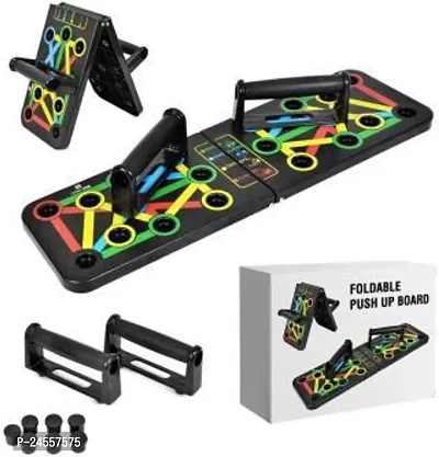 Foldable Push up Board Push up stand Detachable Multi Function Push Up Bar Dips Stand Home Gym Exercise Equipment for Chest Shoulder Triceps Workout-thumb0