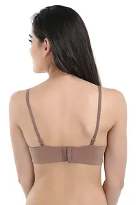 Candour London Chocolate Moulded Padded Wired Balconette Women's Bra-thumb2