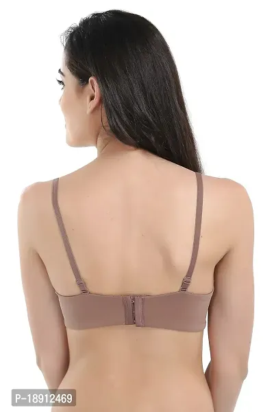 Candour London Chocolate Moulded Padded Wired Balconette Women's Bra-thumb3