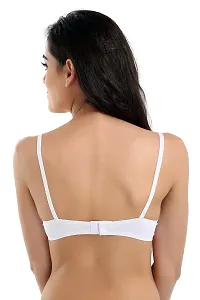 Candour London White Underwired Moulded Push Up Women's Bra-thumb2