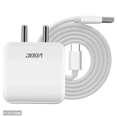 5v4a Fast Charger Adapter with Typec Vooc Charging Cable Compatible for Oppo Vooc Supported Devices
