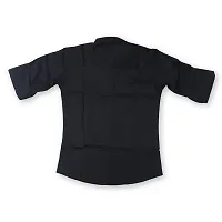 FRAUS Boy's Cotton Fullsleeve Casual Classic Collar Shirt (Black) Size:-4-5 Years-thumb1