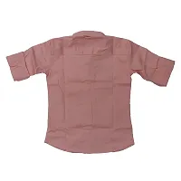 FRAUS Boy's Cotton Fullsleeve Casual Classic Collar Shirt (Light Peach) Size:-8-9 Years-thumb4