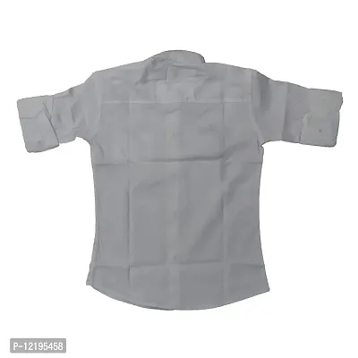FRAUS Boy's Cotton Fullsleeve Casual Classic Collar Shirt (White) Size:-10-11 Years-thumb5