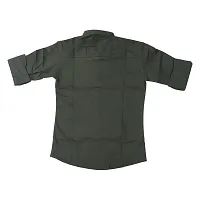 FRAUS Boy's Cotton Fullsleeve Casual Classic Collar Shirt (Dark Green) Size:-13-14 Years-thumb4