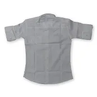 FRAUS Boy's Cotton Fullsleeve Casual Classic Collar Shirt (White) Size:-10-11 Years-thumb1