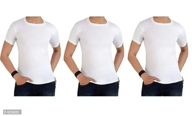 PACK OF 3 - Men's 100% Classy Half Sleeve Vests RNS