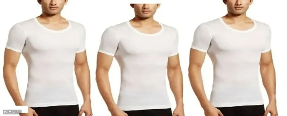 PACK OF 3 - Men's 100% Relax Half Sleeve Vests