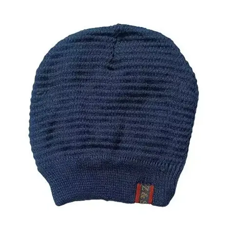 Pack of 1 - Winter Warm Short Wollen Stylish Beanie Cap - Free Size