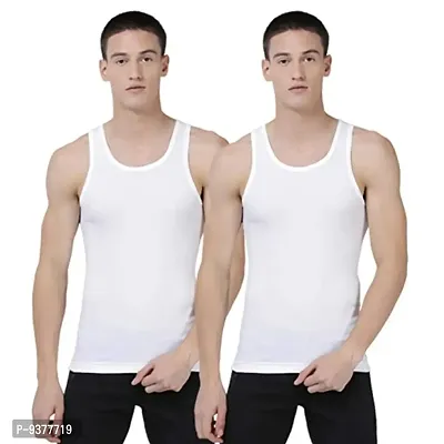 Fancy Cotton Vests For Men Pack of 2-thumb0