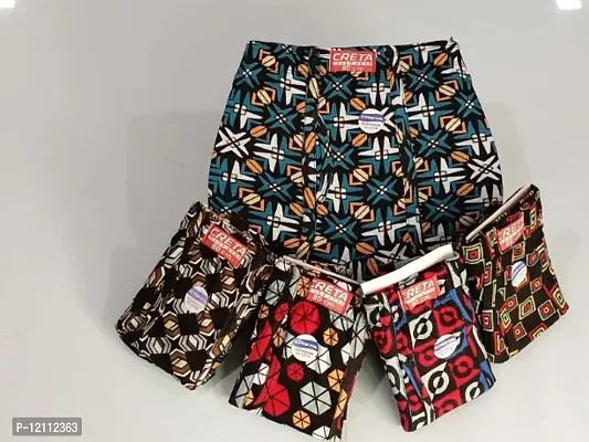 Classic Cotton Blend Printed Trunks for Men,  Pack of 5
