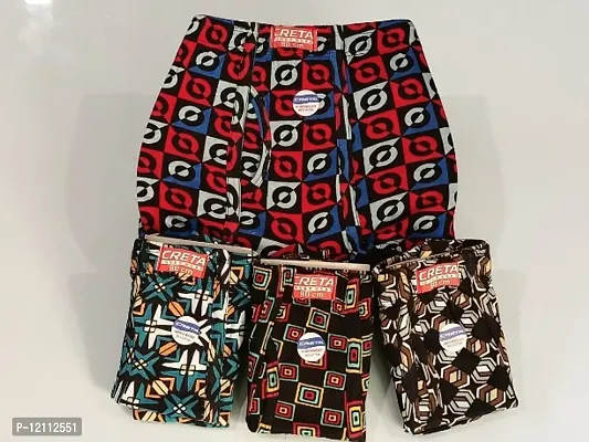 Classic Cotton Blend Printed Trunks for Men,  Pack of 4-thumb0
