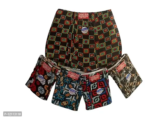 Classic Cotton Blend Printed Trunks for Men,  Pack of 5-thumb0