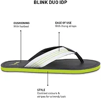 Stylish Green Silicon Self Design Slip-On For Men-thumb1