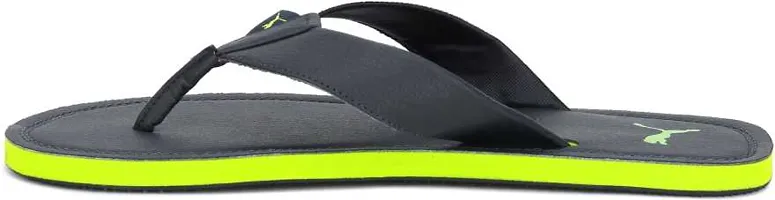 Stylish Green Silicon Self Design Slip-On For Men-thumb3