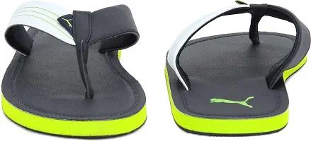 Stylish Green Silicon Self Design Slip-On For Men-thumb4