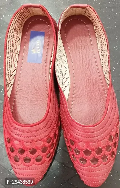 Trendy Red Juttis for Womens-thumb0