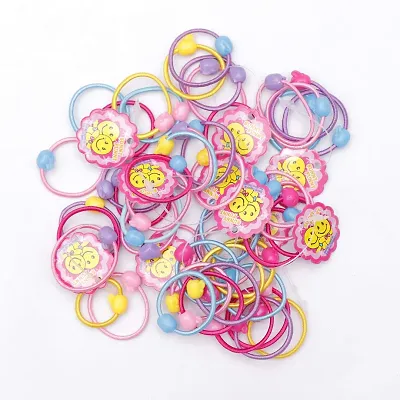 Honbon Small Hair Rubber Bands Multi Colors Soft Rubber Elastic