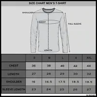 Stylish Black Polyester Printed Long Sleeves Tees For Men-thumb2