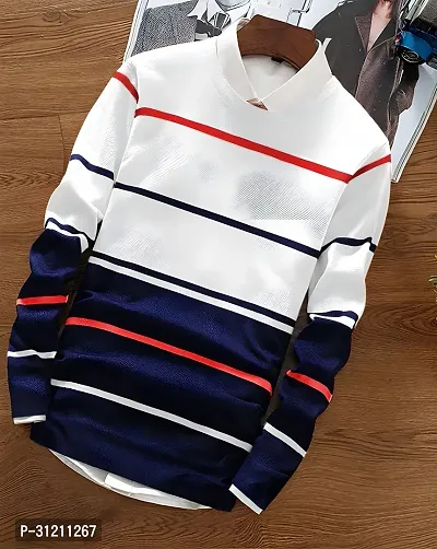 Stylish Multicoloured Polyester Printed Long Sleeves Tees For Men-thumb4