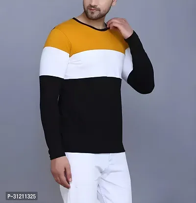 Stylish Multicoloured Polyester Printed Long Sleeves Tees For Men-thumb3