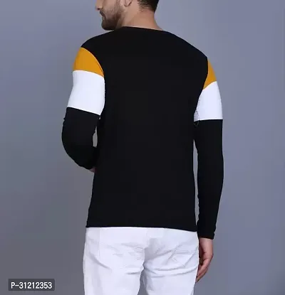 Stylish Multicoloured Polyester Printed Long Sleeves Tees For Men Pack of 2-thumb4