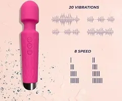 ALL IN ONE ELECTRONICS-Personal Body Massager for Women, Men, Rechargeable Wireless Vibration Machine for Female with 20 Vibration Modes, 8 Speeds and Water Resistant, Flexible Head .-thumb2