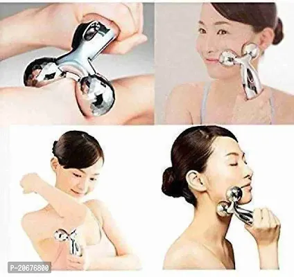 ALL IN ONE ELECTRONICS-3D Manual Solar Powered Face Body Roller Massager, 3D Roller Face Massager .-thumb0