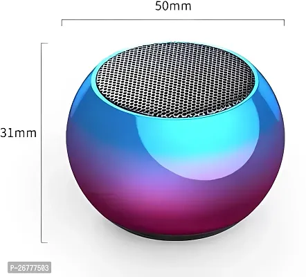Seashot Boost 4 Colorful Wireless Mini Electroplating Round Steel Speaker 10 W Bluetooth Speaker(Multicolor, 5.1 Channel)-thumb2