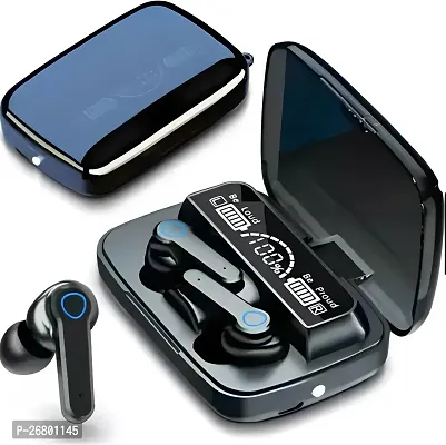 Stylish M19 Wireless Earbuds Tws 5.1 Large Screen Dual Led Digital Display Touch Bluetooth Headset Black, True Wireless-thumb0