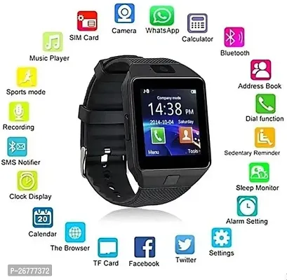 Ad-09 Wireless With Smartphones, Wireless, Touchscreen, Camera, And Sim Card Smartwatch(Multicolor Strap, Free Size)