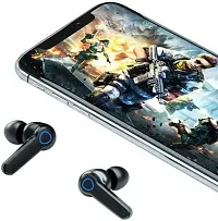 Stylish M19 Earbud Tws Wireless In Ear Earbuds Touch Control Gaming Earbuds Bluetooth Headset Black, True Wireless-thumb3