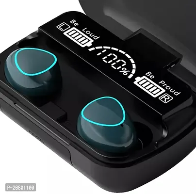 Stylish M10 Tws Bluetooth 5.1 Earphone Charging Box Wireless Earbuds Bluetooth Headset Black, In The Ear-thumb0