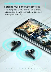 Stylish M19 Wireless Headphone With Powebank Touch F1 Bluetooth Headset Bluetooth Headset Black, True Wireless-thumb2