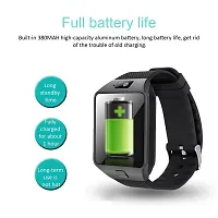 DZ09 Bluetooth Smart Watch with Touchscreen Multifunctional TF Sim Card for Mens /Boys/ Kids/ Girls - Black-thumb1