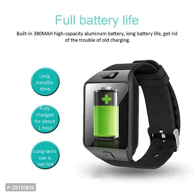 DZ09 Bluetooth Smart Watch with Touchscreen Multifunctional TF Sim Card for Mens /Boys/ Kids/ Girls - Black-thumb2