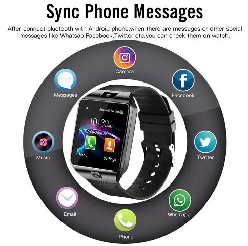 D-09 Bluetooth Smartwatch With Sim Slot Smartwatch Smartwatch(Multicolor Strap, Free Size)