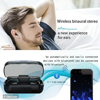 Classic Black Wireless Bluetooth Earbuds With Microphone