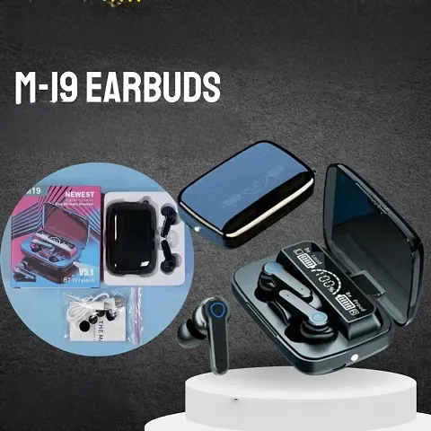 M19 Earbuds TWS Earphone Touch Control Digital Display Truly wireless buds