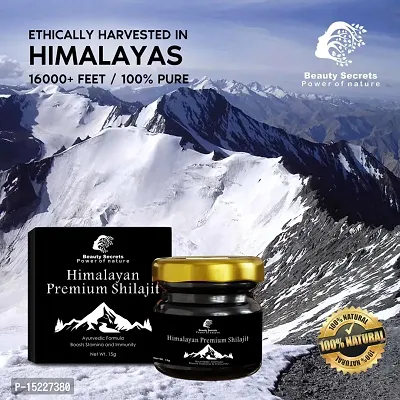 Beauty Secrets Pure Himalayan Ayurvedic Shudh Raw Shilajit Resin (Shilajeet Original) for Men  Women | Boosts Strength, Performance, Immunity, Focus  Metabolism | Purified and Filtered 20 Gms