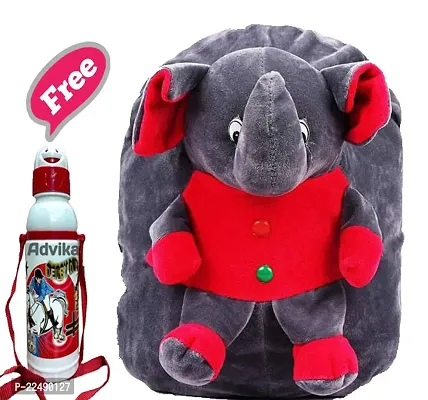 Elephant  Kids Bag  With Free Water Bottle Kids Backpacks-thumb0