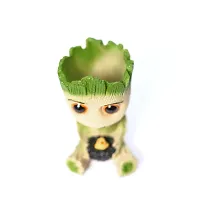 Miniature garden decoration Baby Grut with Nest statues items for Plant and garden, home decor and gift-thumb1