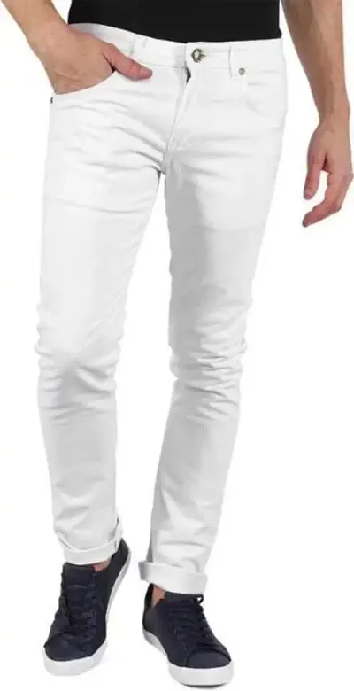 COMFITS Men's Formal Stylesh Plain Jeans (32)