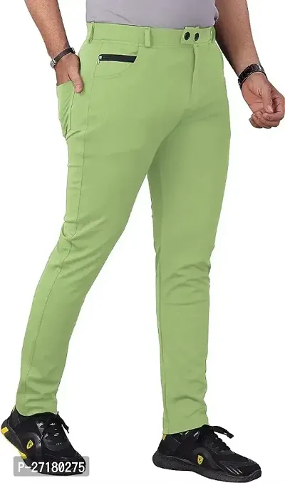 Stylish Polyester Blend Casual Trouser for Men-thumb0