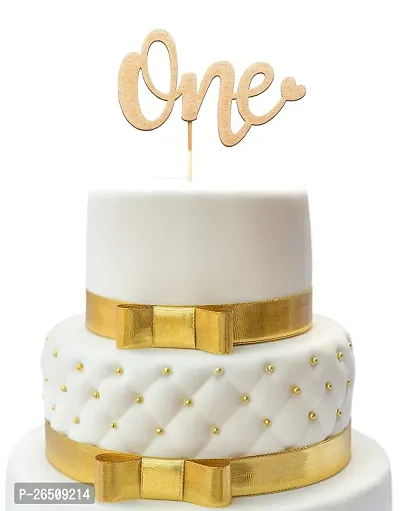 Classic Happy Ist Birthday Cake Topper For Party Decoration