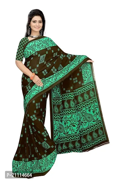 Lovly Women's Georgette Digital Prints Saree With Unstitched Blouse Piece - Festival | Party | Wedding (V-150)-thumb4