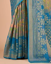 Fancy Brasso Saree With Blouse Piece For Women-thumb2