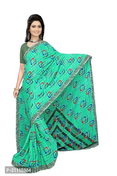 Lovly Women's Georgette Digital Prints Saree With Unstitched Blouse Piece - Festival | Party | Wedding (V-189)-thumb5