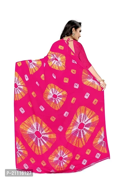 Lovly Women's Georgette Digital Prints Saree With Unstitched Blouse Piece - Festival | Party | Wedding (V-180)-thumb4