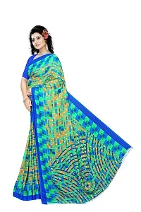 Lovly Women's Georgette Digital Prints Saree With Unstitched Blouse Piece - Festival | Party | Wedding (V-178)-thumb2